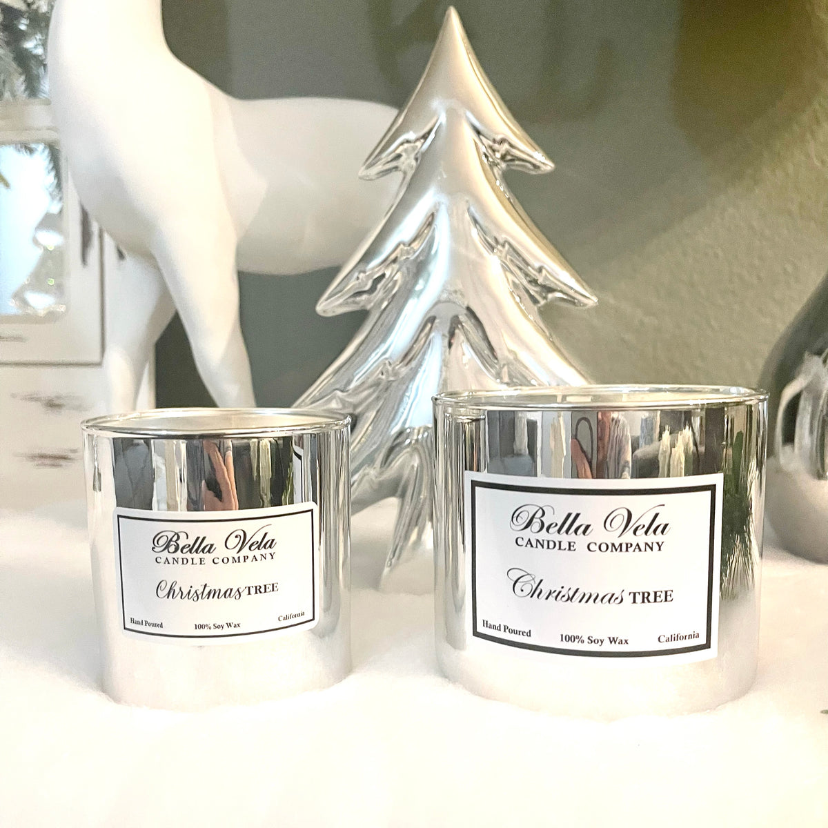 Limited Edition Silver Vessel Candle Set Bella Vela Candle Company